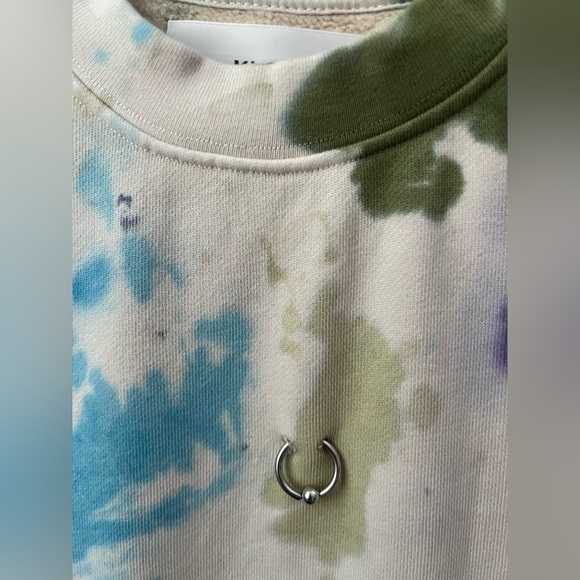 KKCO Pierced Crewneck Sweatshirt In NXN Tie-Dye Size Small New - Picture 6 of 8